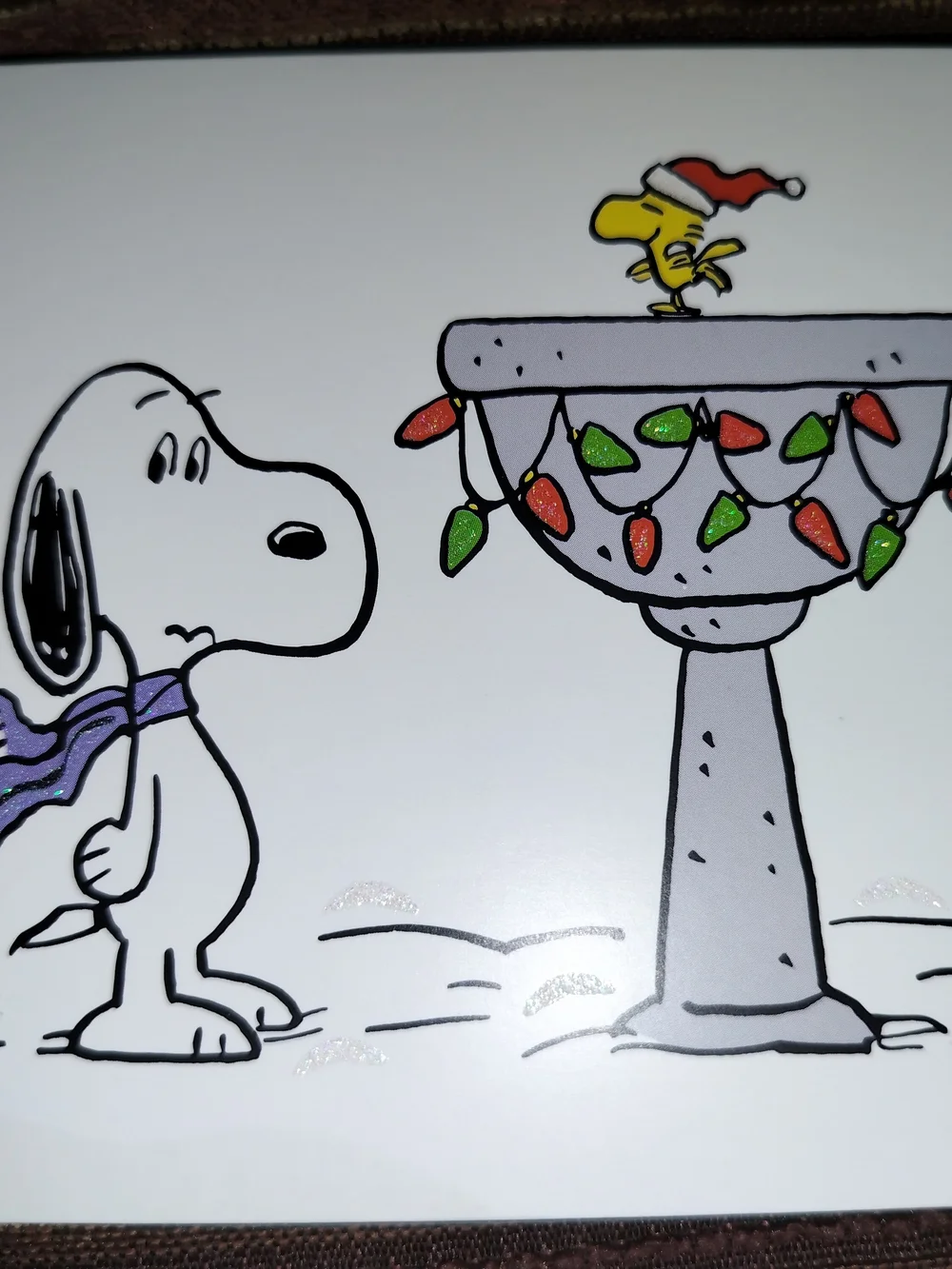 Snoopy & Woodstock Christmas 8 Card Set With Envelopes, Blank Inside